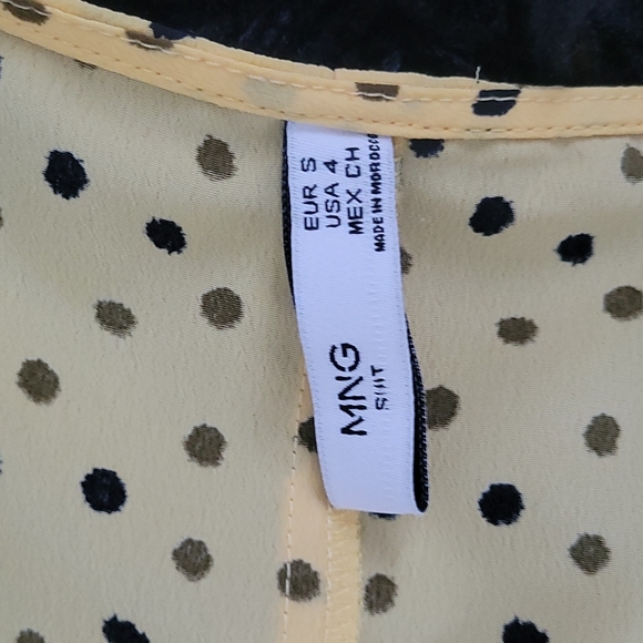 MANGO polka dot wrap mini dress - Picture 3 of 3